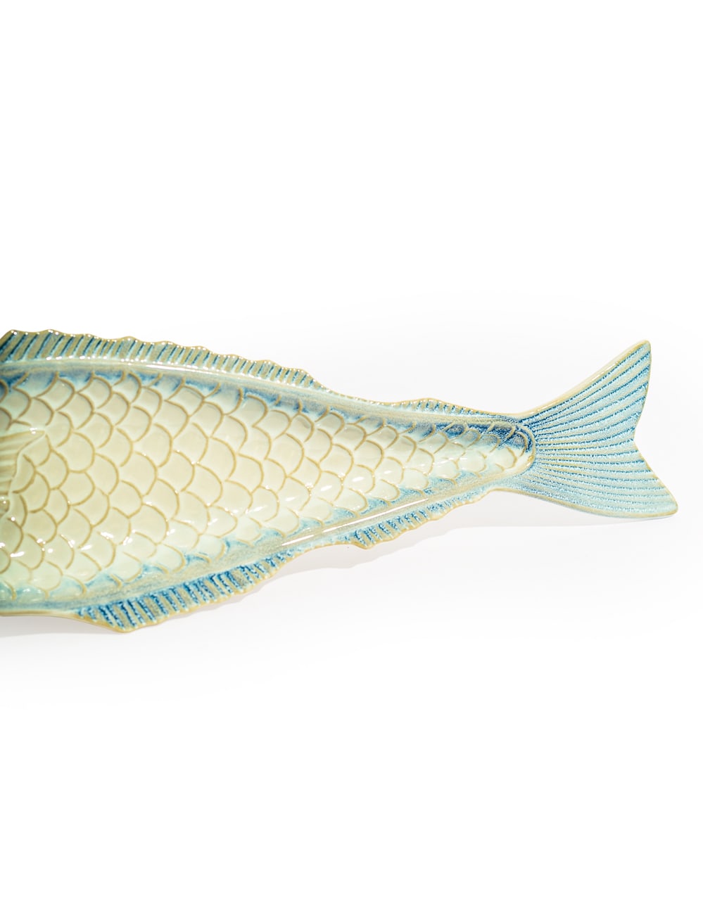 Blue & White Ceramic Fish Dish - TL154