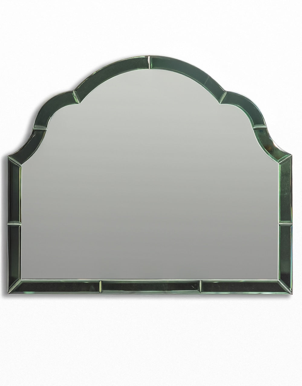 Overmantle Green "Venus" Glass-Framed Wall Mirror - CGM12