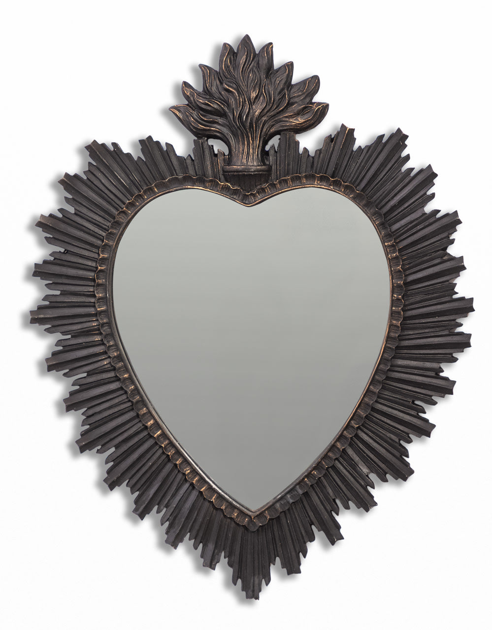 Medium Black "Sacred Heart" Mirror - MK211
