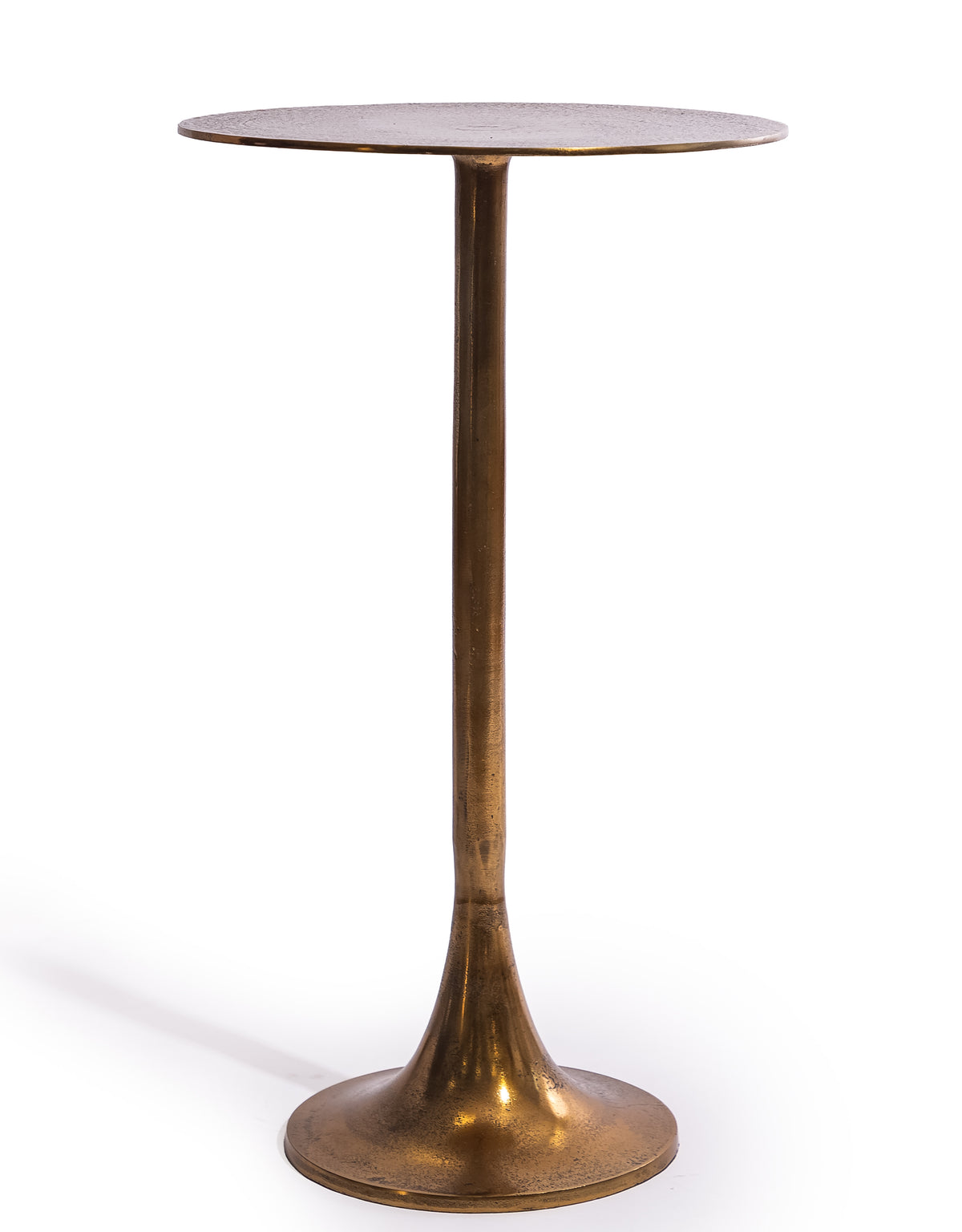 Aluminium Antique Gold Side Table - AL182