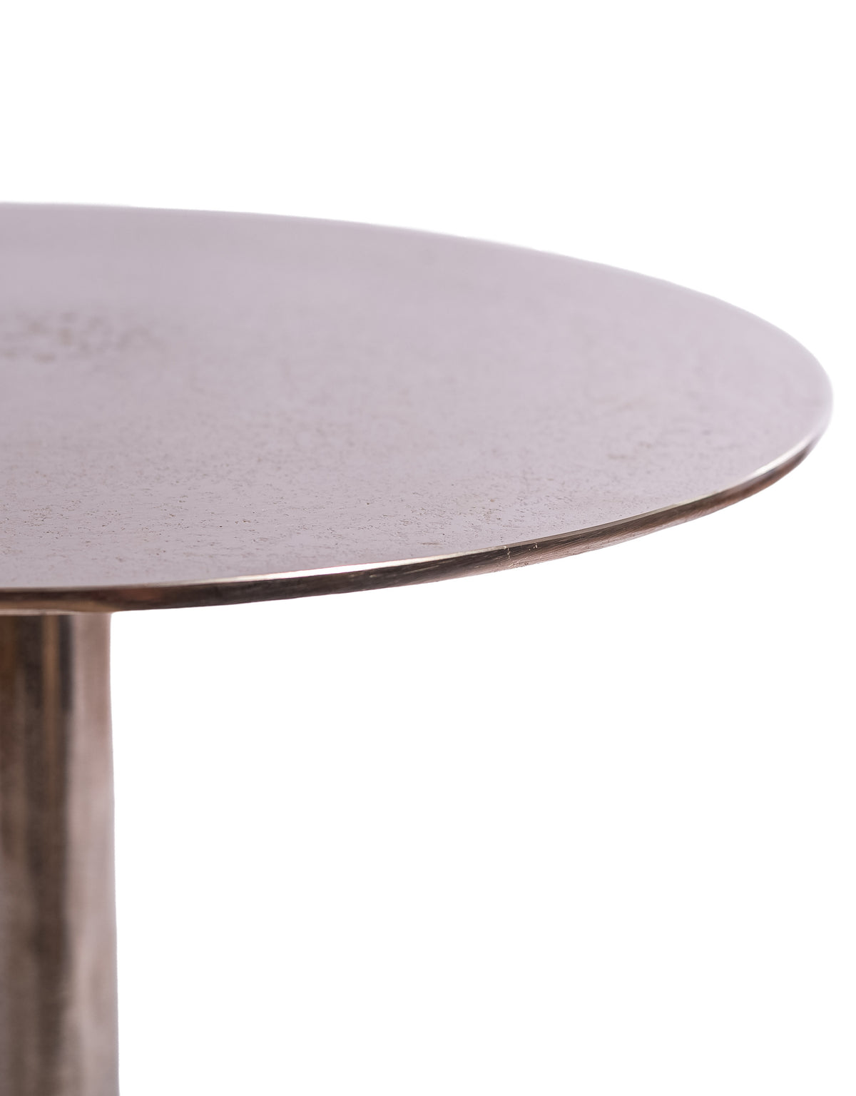 Aluminium Raw Nickel Side Table - AL183