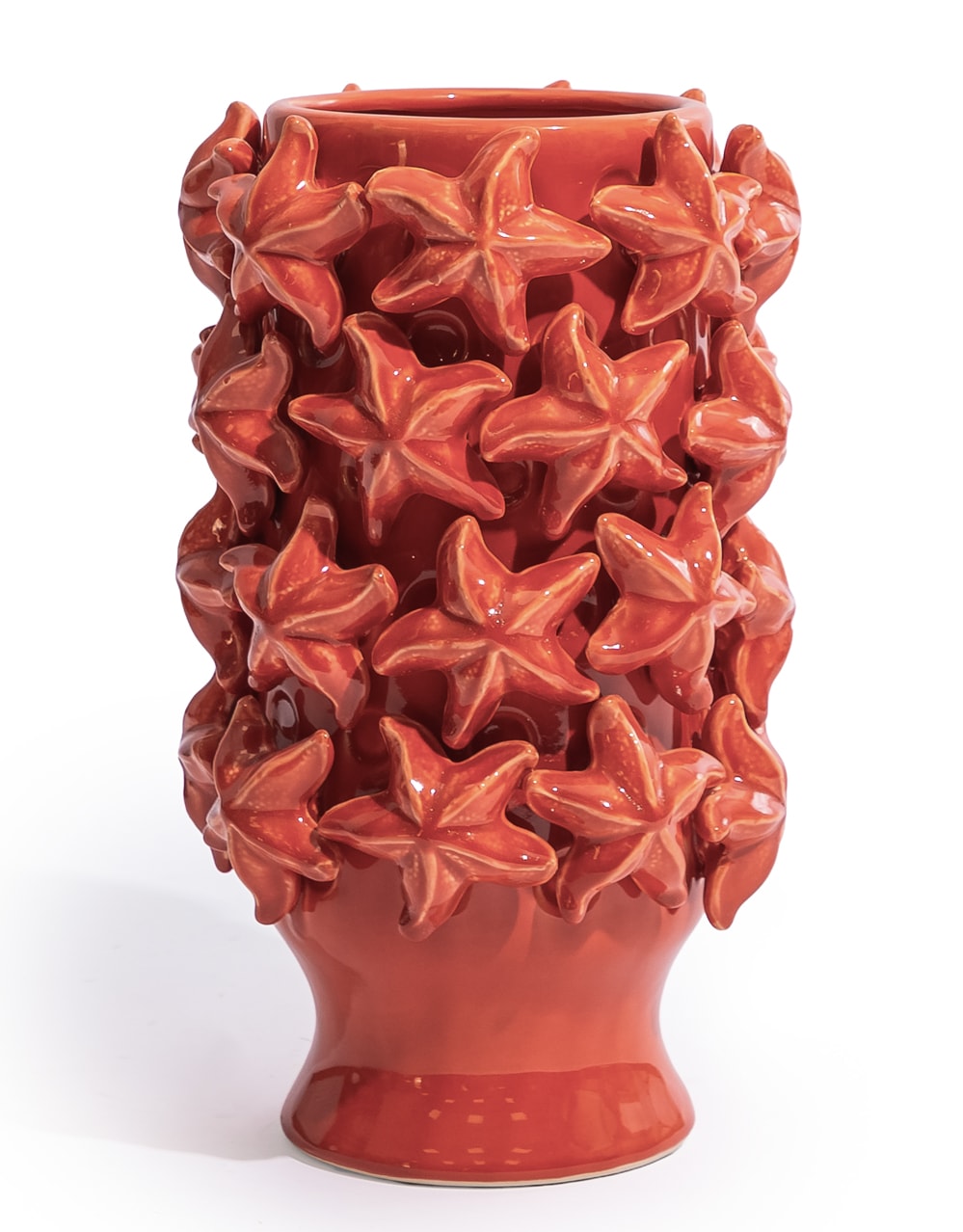 Orange Starfish Large Ceramic Vase - NCP22