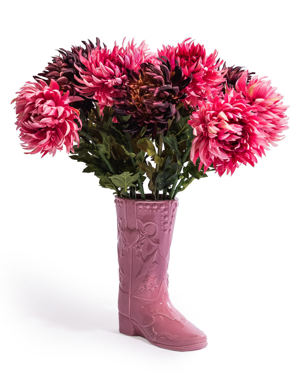 Large Pink "Swiftie" Cowboy Boot Ceramic Vase - FPC58