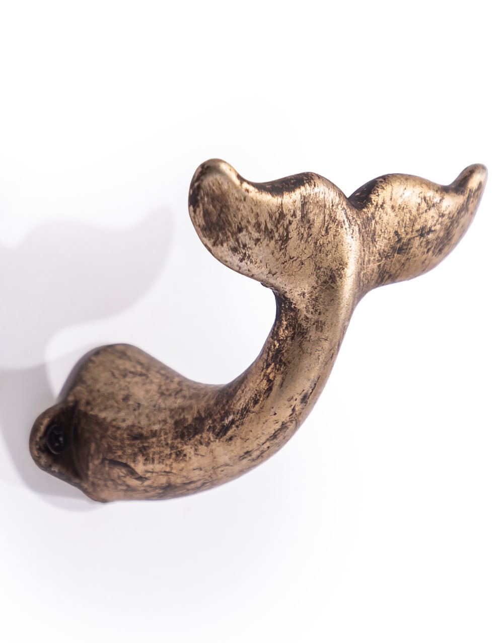 Gold Whale Tail Coat Hook - ET366