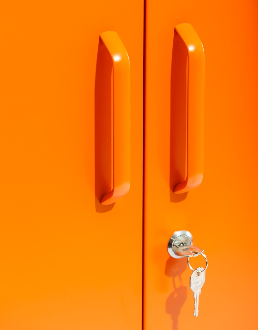 Medium Steel Metal Locker in Burnt Orange - LLK17