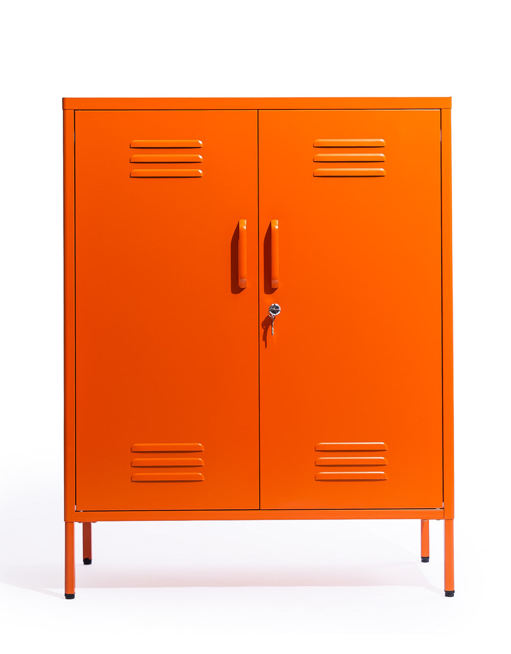 Medium Steel Metal Locker in Burnt Orange - LLK17