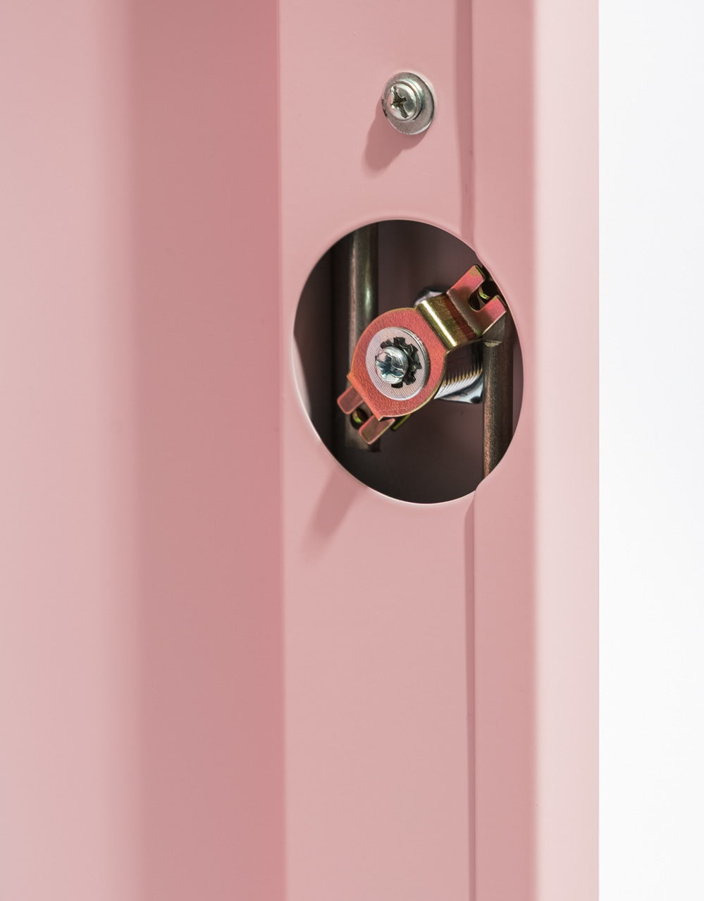 Medium Steel Metal Locker in Baby Pink - LLK19