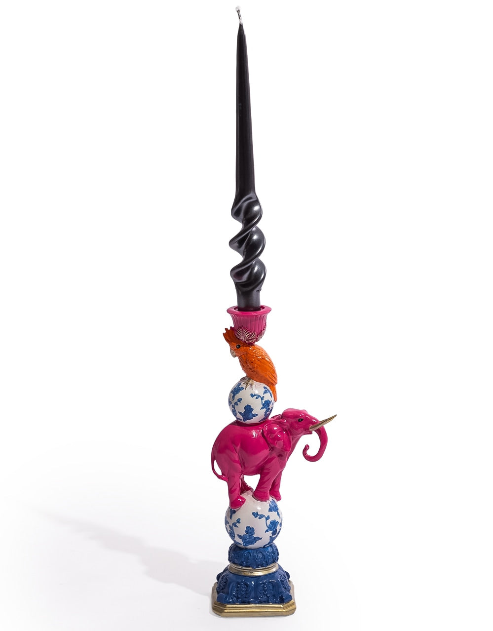 Elephant & Cockatoo Ornate Circus Stack Candle Holder - RM87