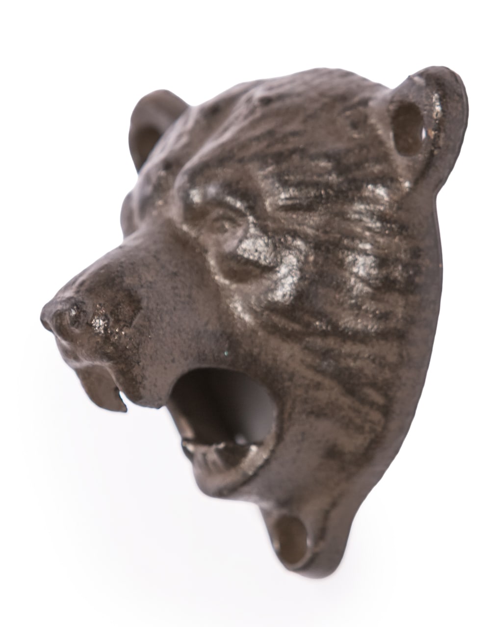 Cast Iron Bear Head Wall Mounted Bottle Opener - STM104