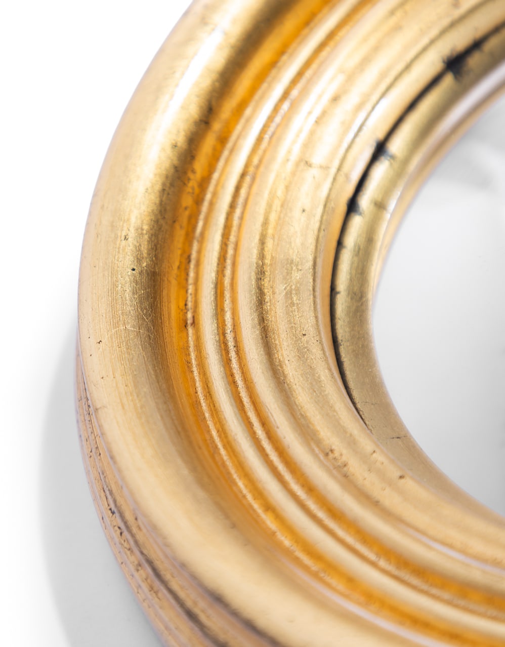 Round Gold 25cm Convex Mirror - M425