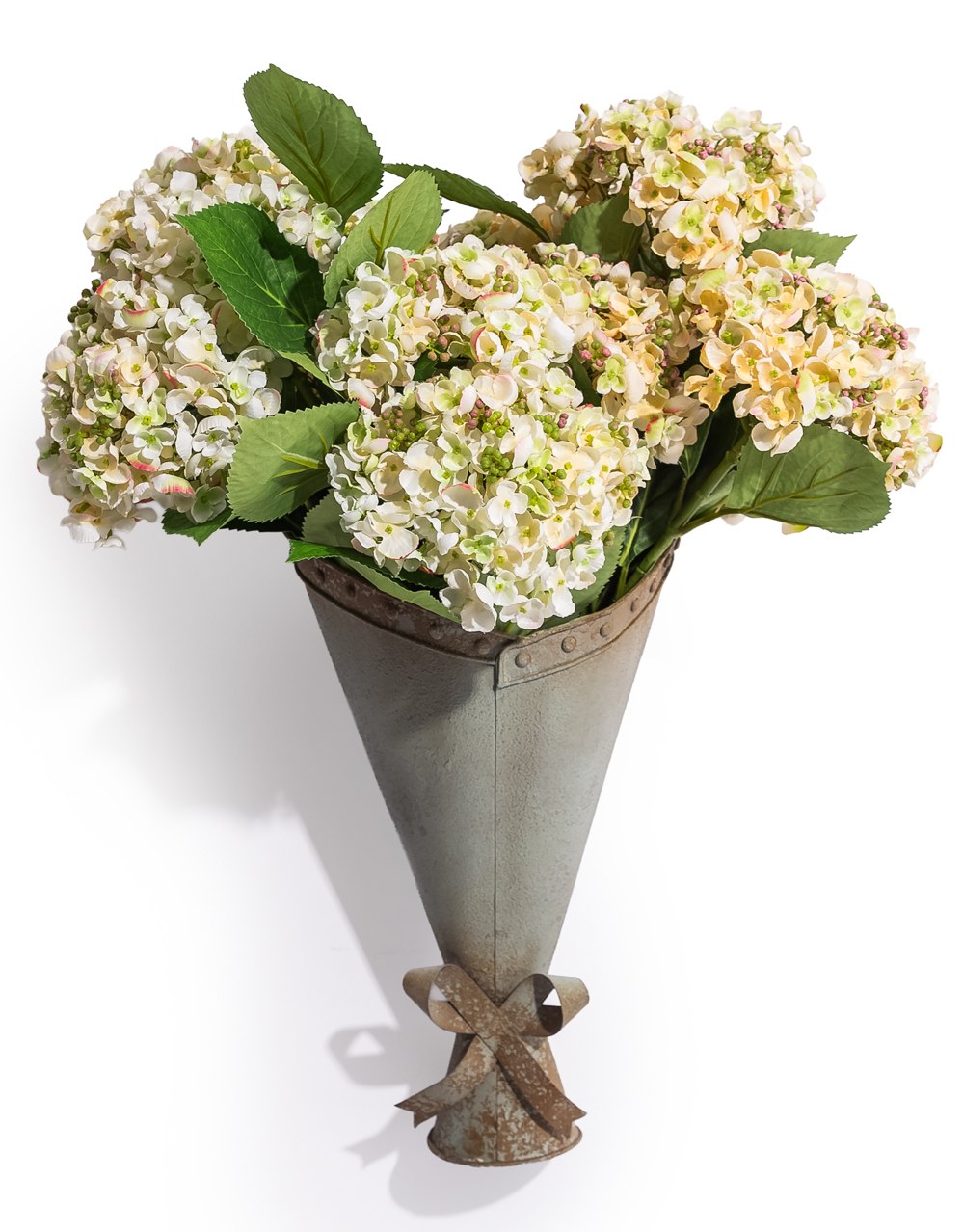 Rustic Metal Wall-Mounted Bouquet Vase - JCS33