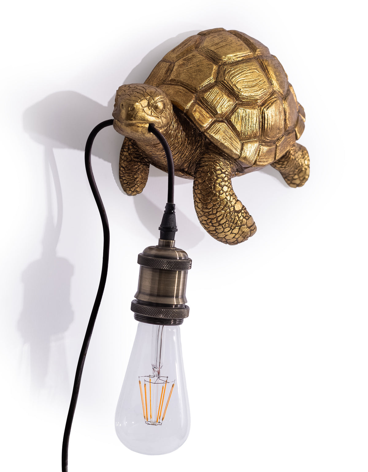 Antique Gold Turtle Wall Lamp - TPR118