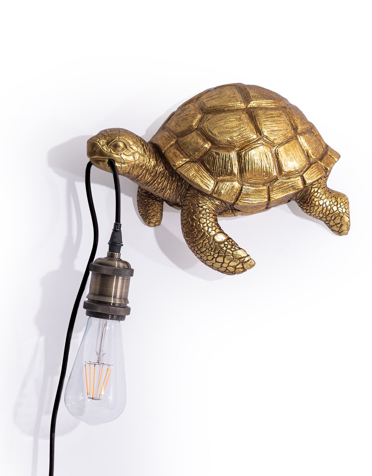 Antique Gold Turtle Wall Lamp - TPR118