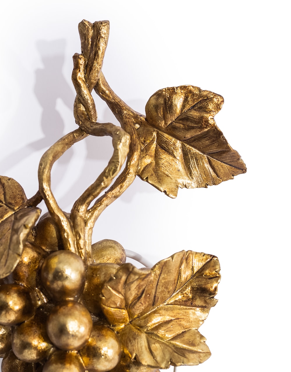 Antique Gold Grape Vine Wall Lamp - TPR119
