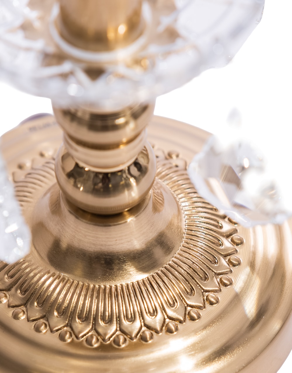 Ornate Brass Rechargeable Table Lamp - CH314