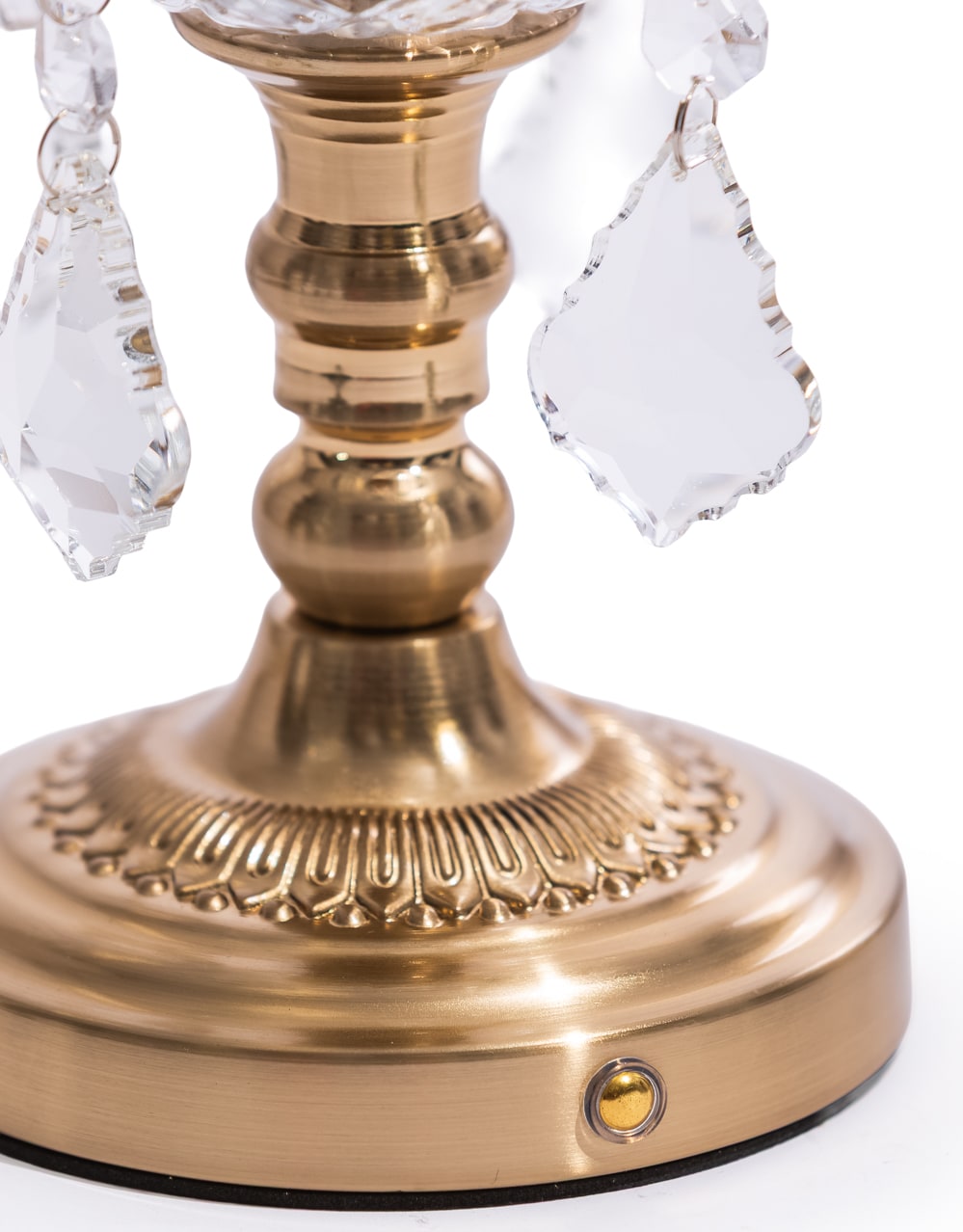 Ornate Brass Rechargeable Table Lamp - CH314