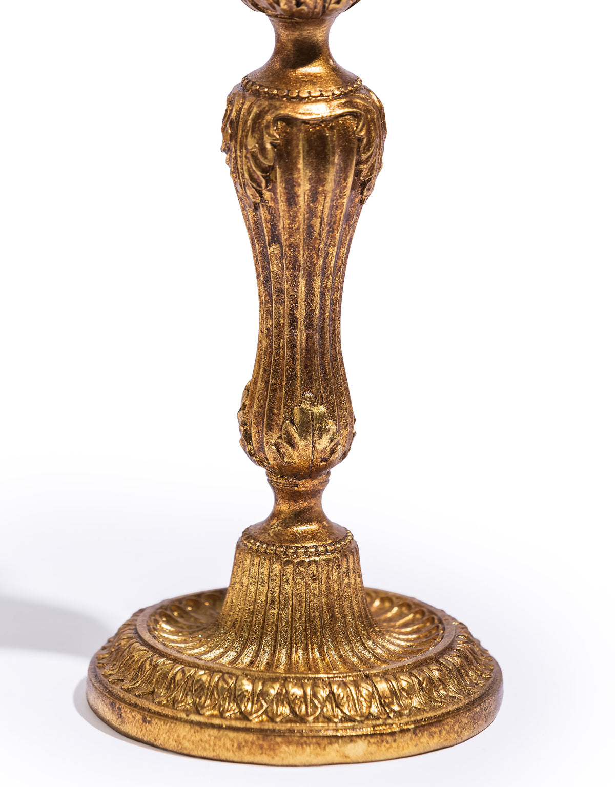 Medium Antique Gold Empire Candlestick - MK213