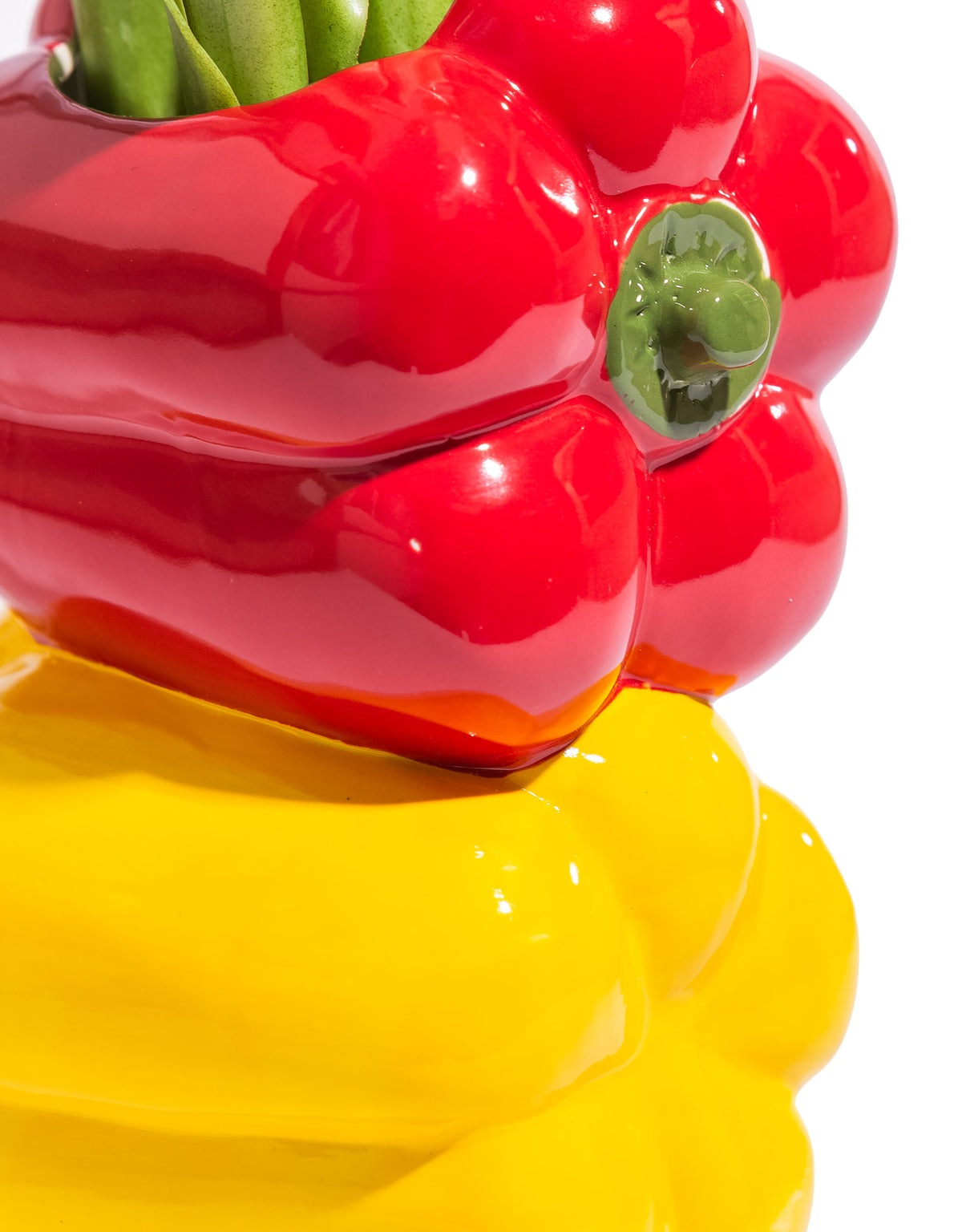 Mixed Peppers Ceramic Stem Vase - JFC28