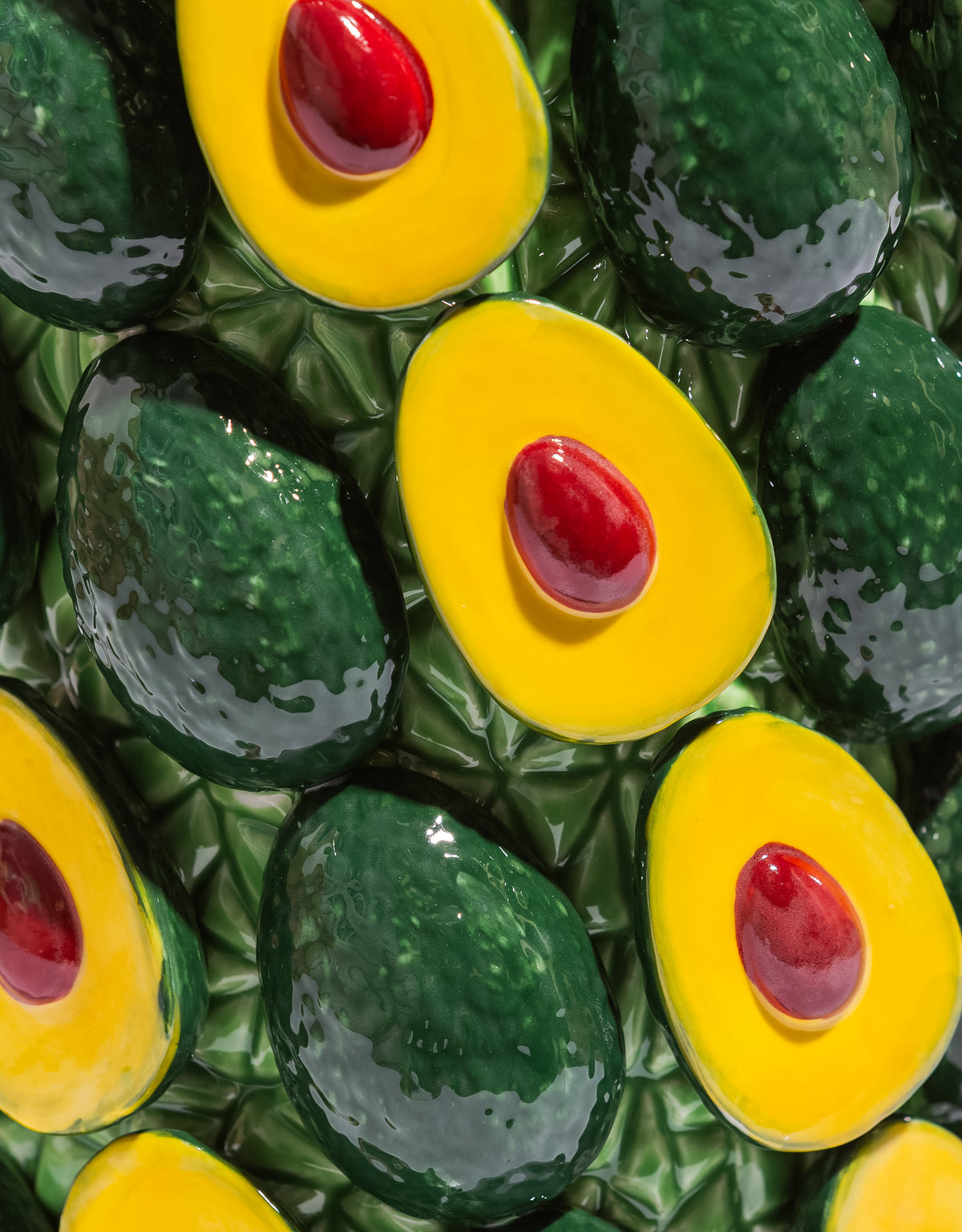Large Multi Avocado Ceramic Vase - JFC33