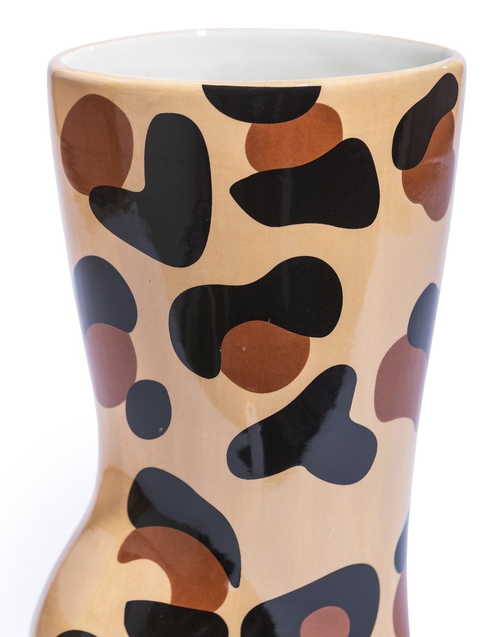 Leopard Print Heeled-Boot Ceramic Vase - EGC25