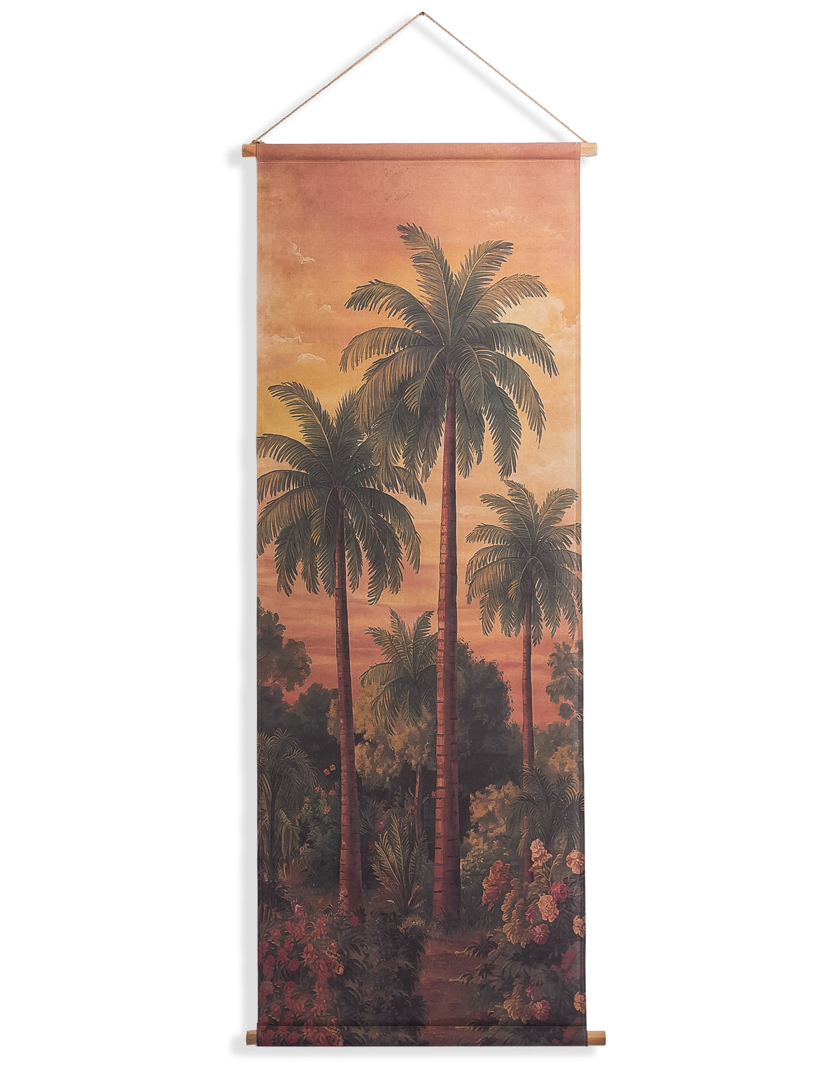 Extra Tall Palm Trees Wall Hanging Canvas Print - PSC24