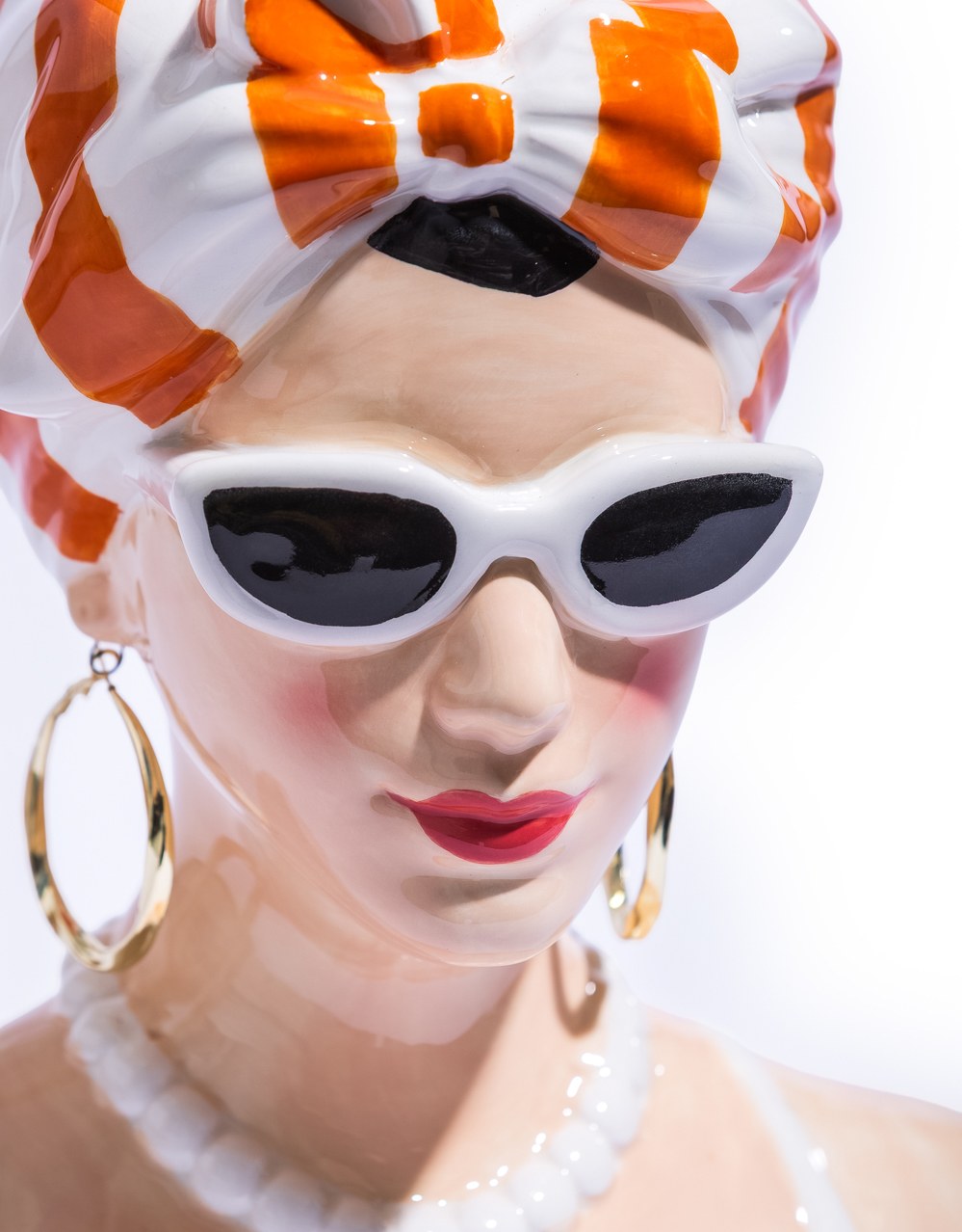 "Summer Chic" Lady Bust Vase - CRT151