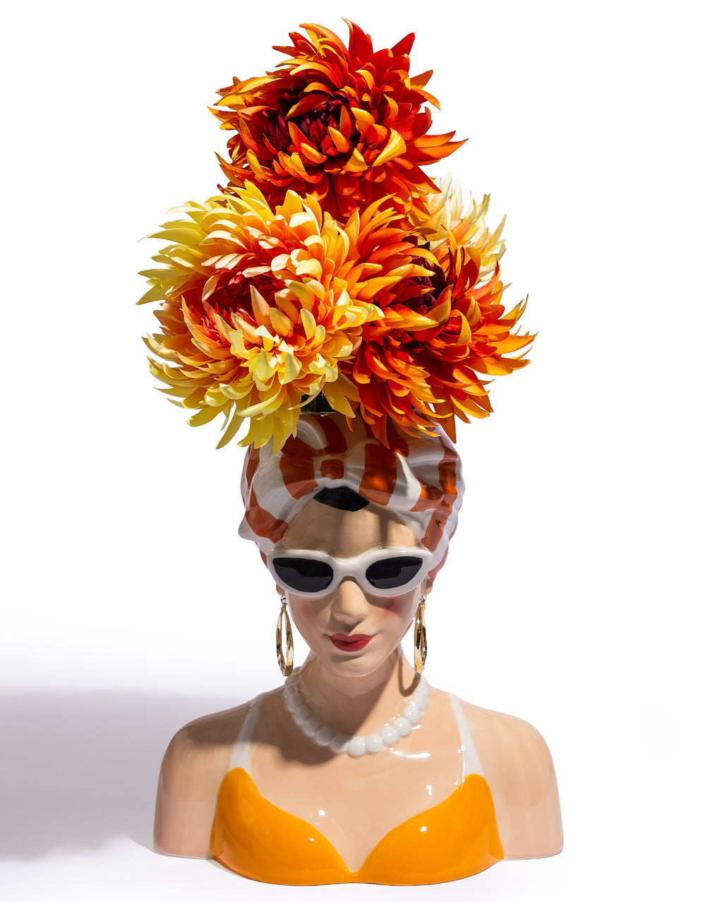 "Summer Chic" Lady Bust Vase - CRT151