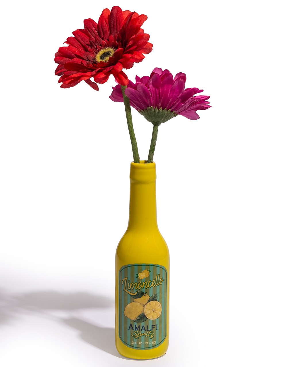 Limoncello Bottle Ceramic Stem Vase - CRT153