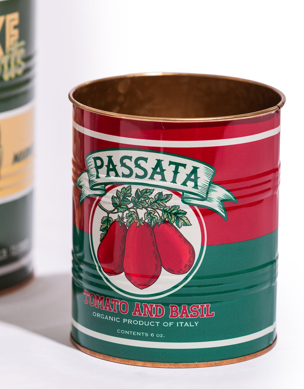 Set of 3 Retro "Artichoke, Olives, Passata" Storage Tins - CRT156