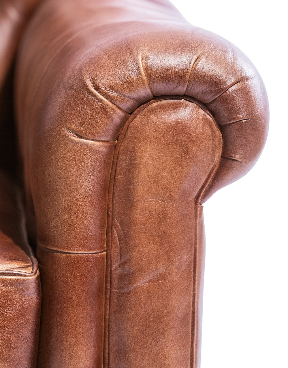 Vintage Leather Chesterfield Armchair - BJG16