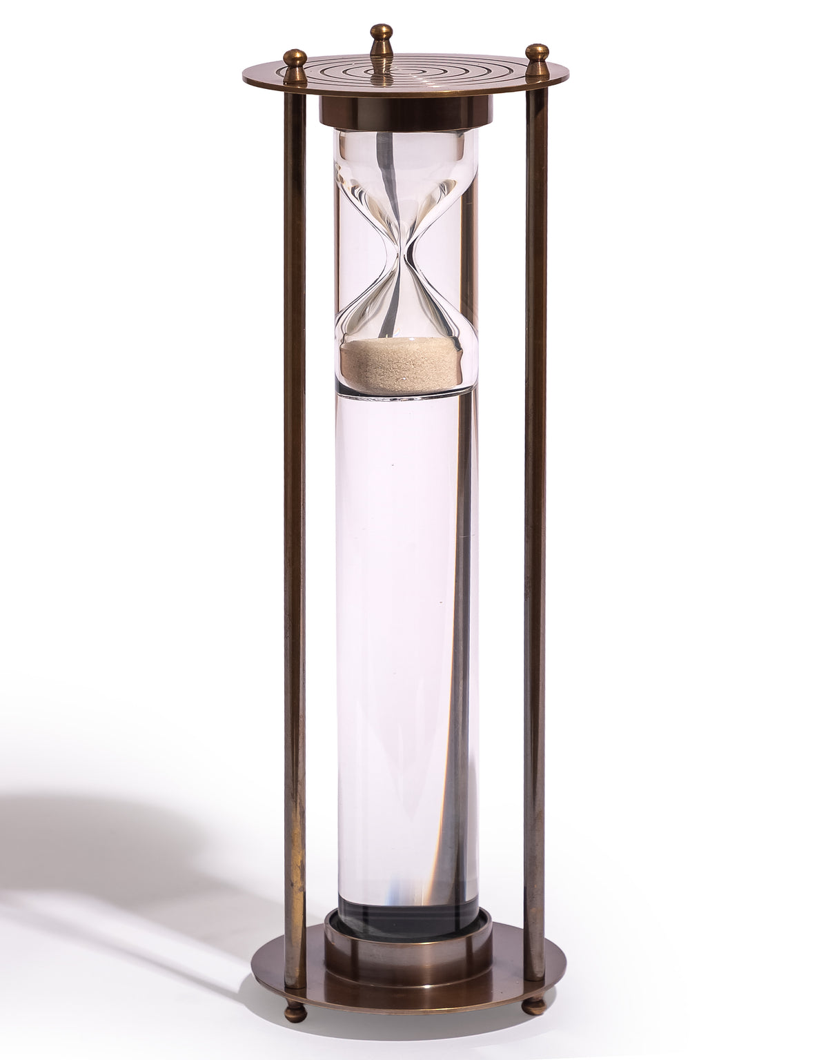 Large Antique Bronze Suspended Sand Timer - FMH49