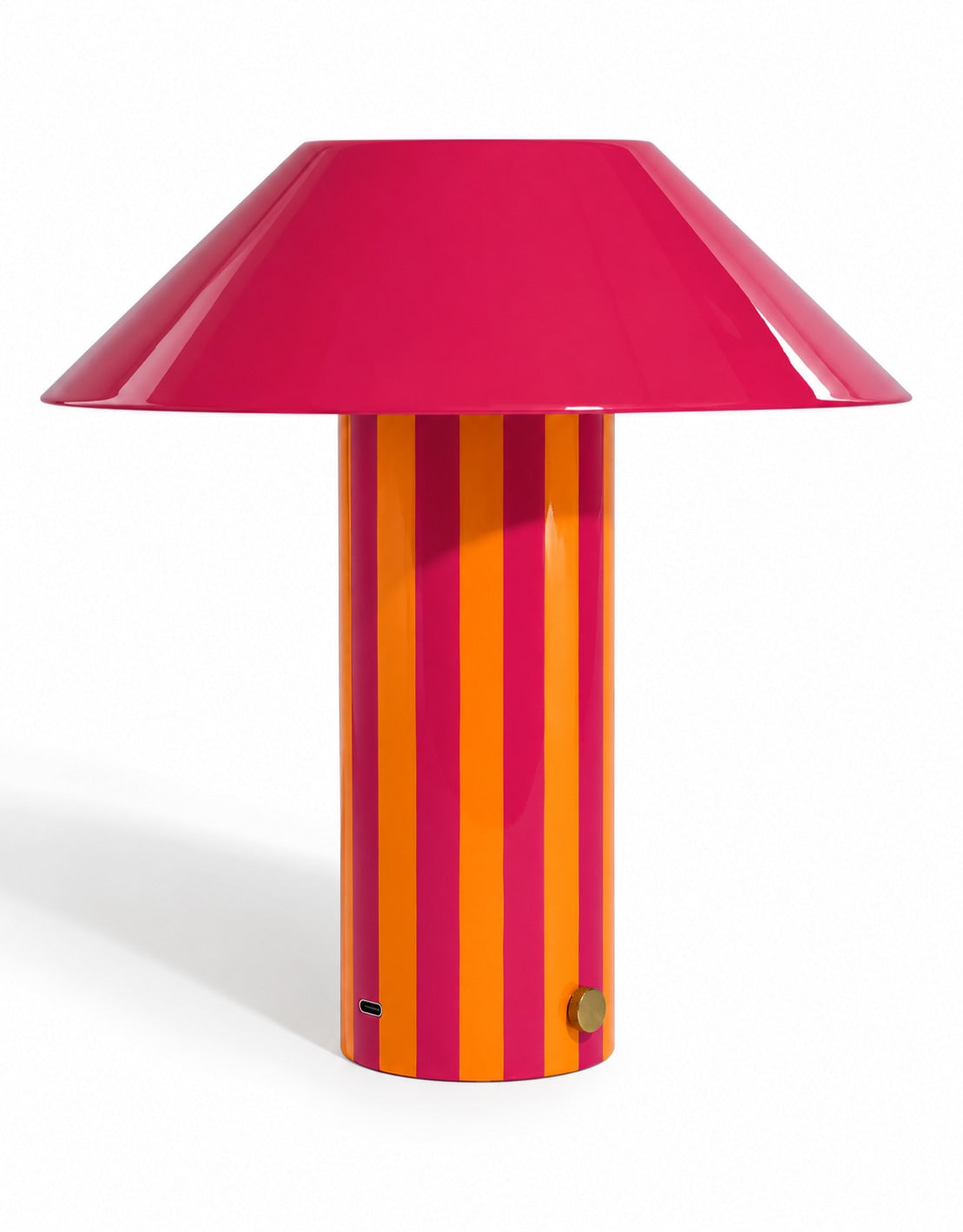 Orange/Pink Stripe Rechargeable Table Lamp - RTL20