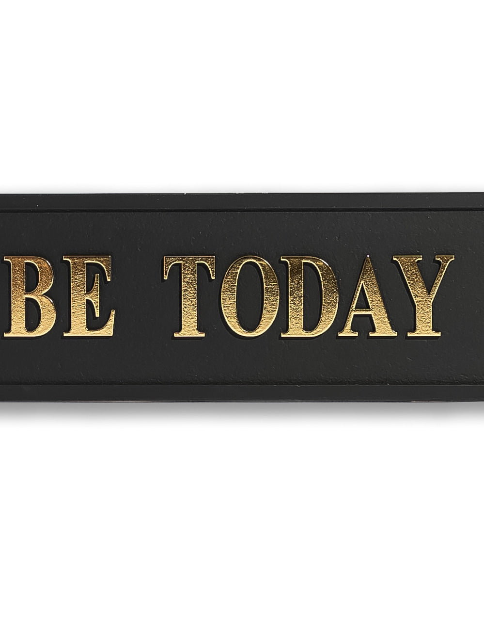 Black & Gold "Maybe Today Satan" Wall Sign - RS115
