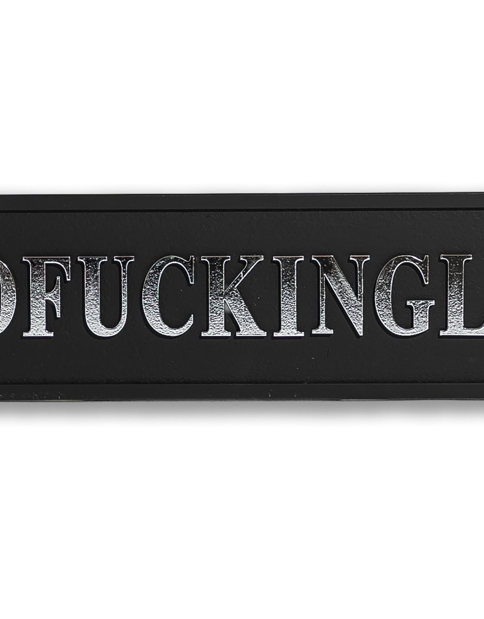 Black & Silver "Absofuckinglutely" Wall Sign - RS128