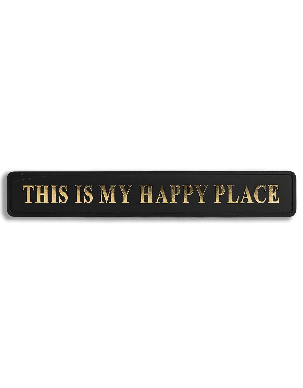 Black & Gold "This Is My Happy Place" Wall Sign - RS147