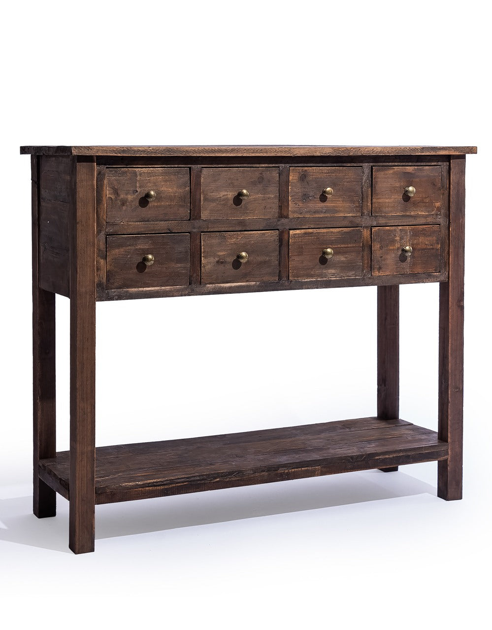 Rustic Wooden "Arundel" Multi-Drawer Console Table - LWS15