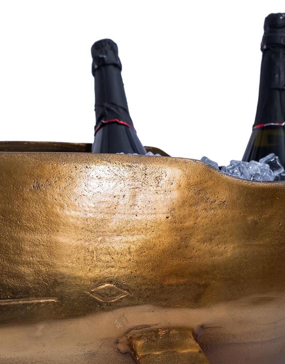 Large Gold Aluminium Whale Ice Bucket - DRP30