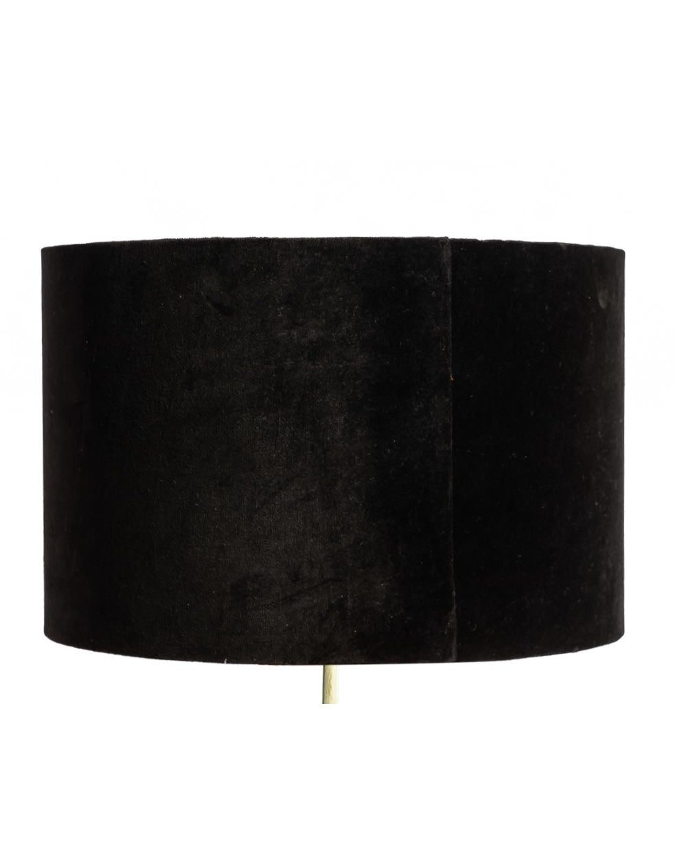 Black Velvet 40cm Cylinder Shade w/ Gold Inner Lining - LNS11