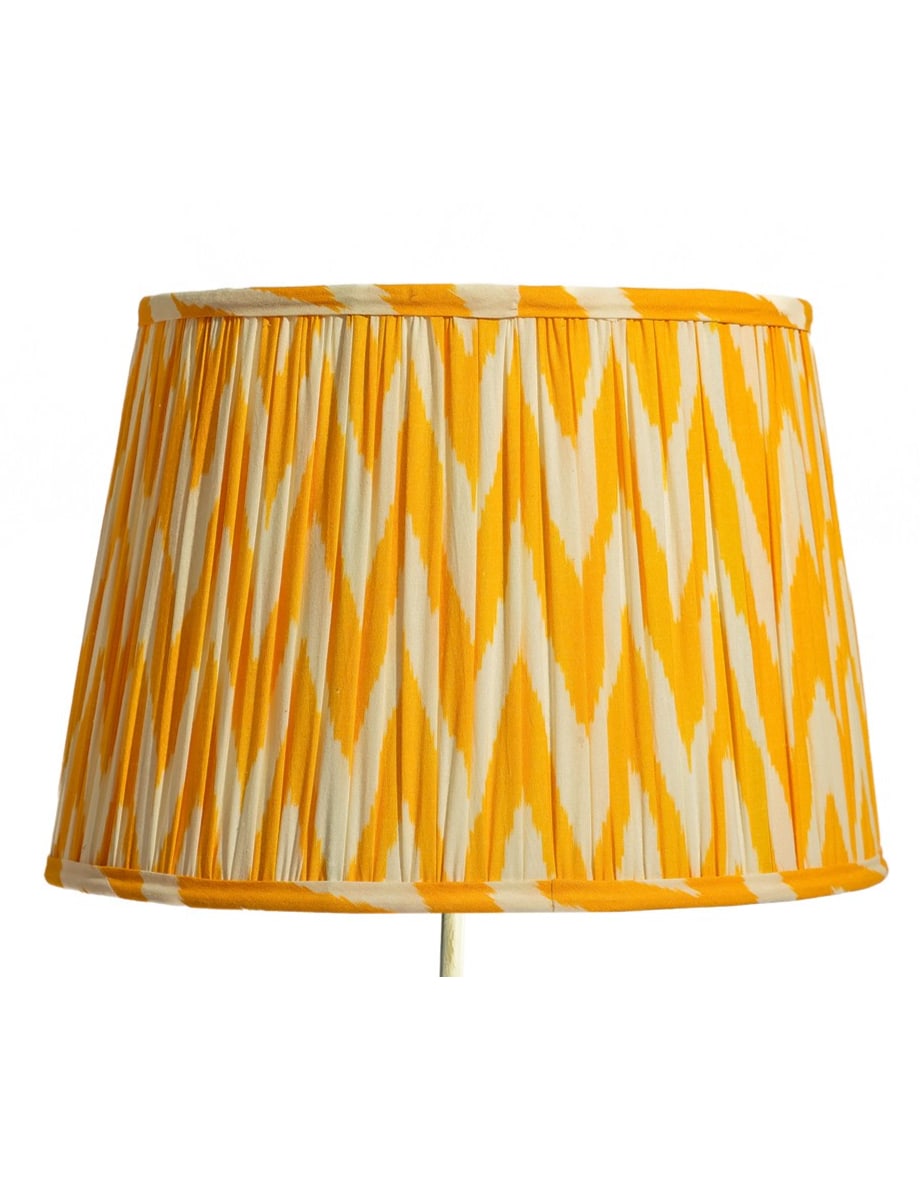Mango Zigzag Ikat Gathered / Pleated 40cm Lampshade - LNS16
