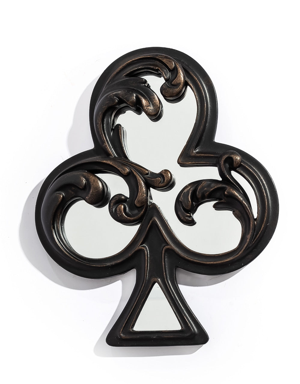 Antique Black "Club" Mirrored Wall Ornament - MK224
