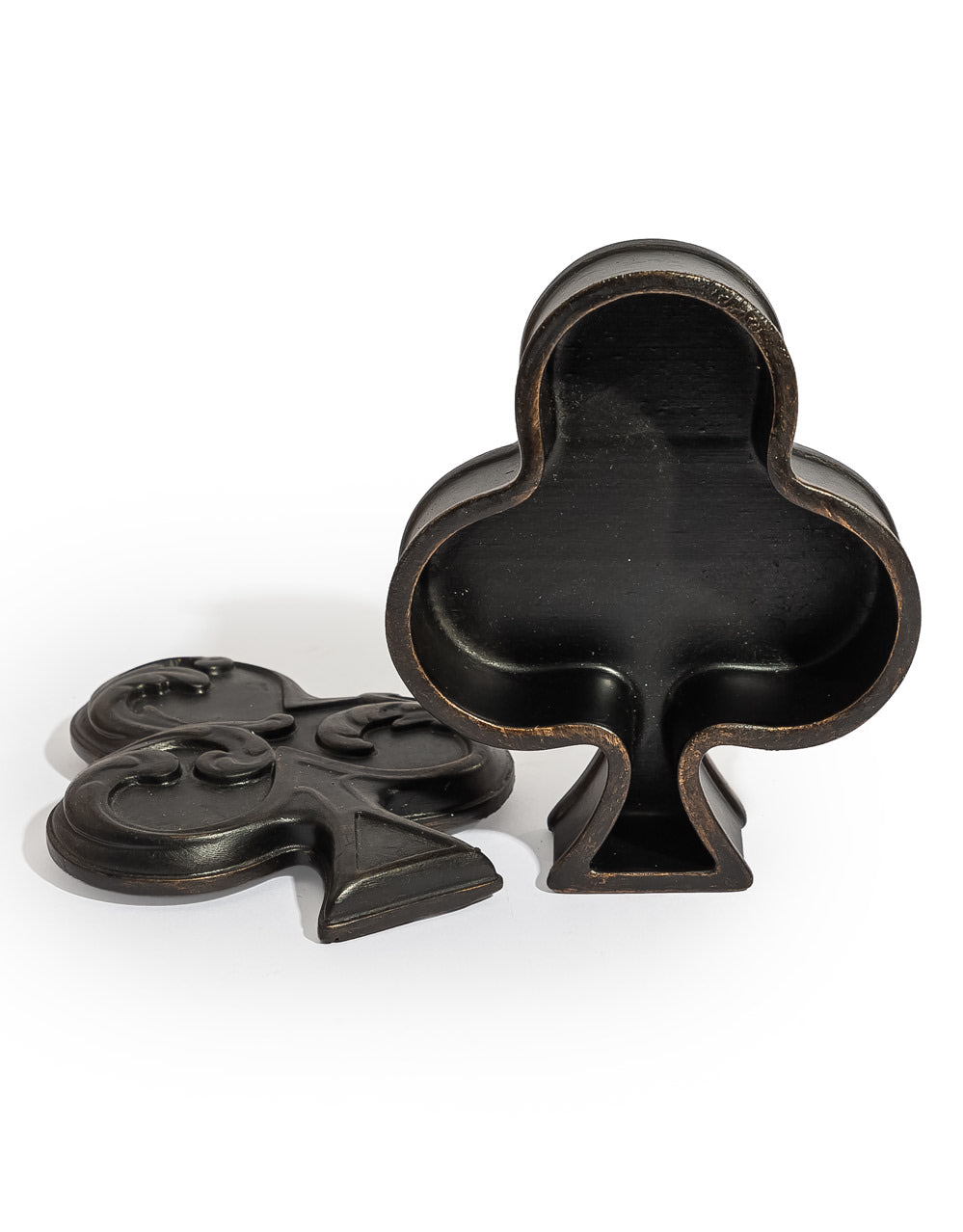 Antique Black "Club" Storage / Trinket Box - MK228