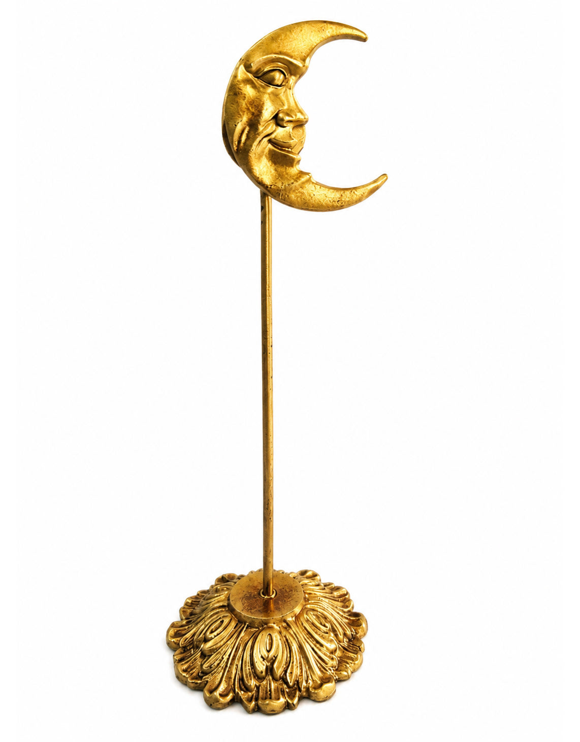Gold "Moon" Magnetic Card / Photo Holder on Stand - MK235