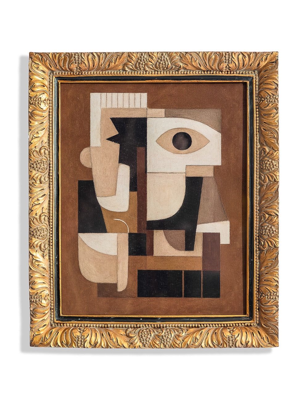 Gold Ornate Framed "Abstract Forms" Art Print - MK252