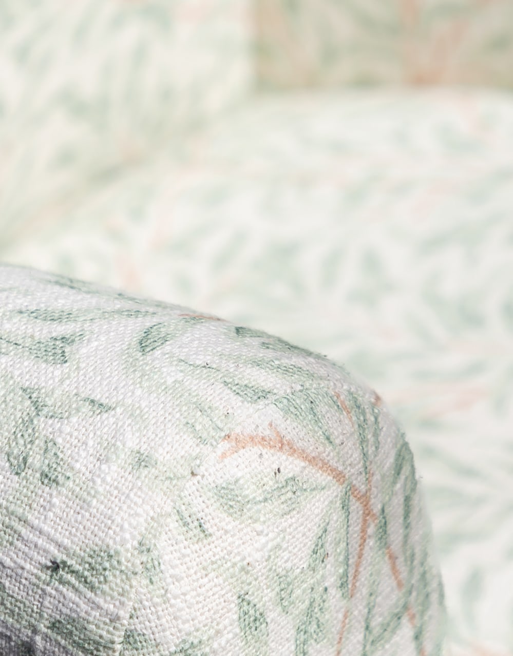 Green "Willow Boughs" William Morris Patterned Occasional Armchair - IPC12