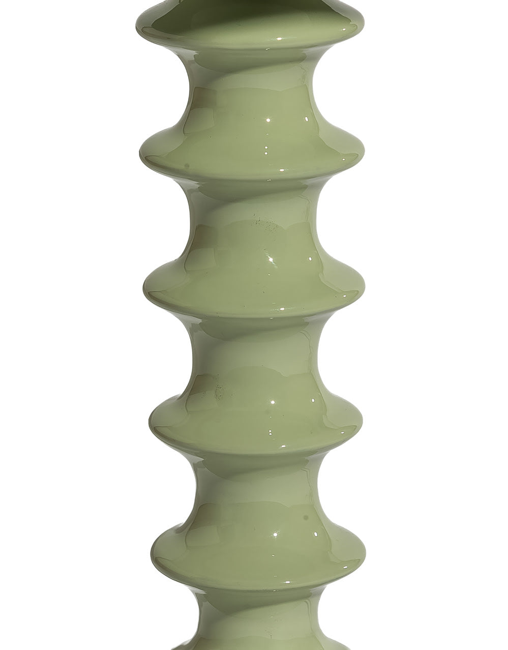 Pale Sage Green Large Ribbed Table Lamp - RTL18