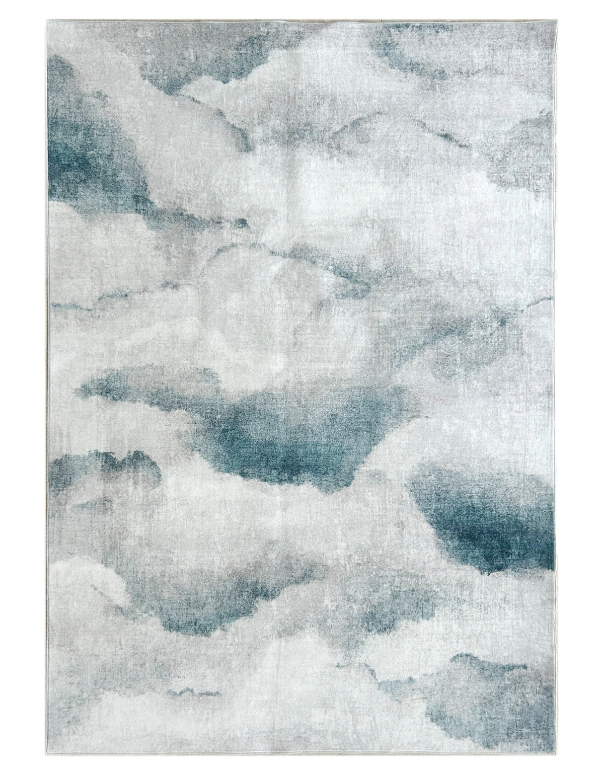 Blue "Cloudburst" 230x160cm Rug - Washable - OCM15