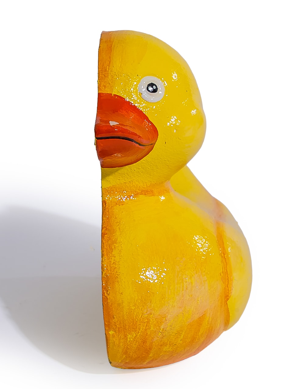 Large Cast Iron Yellow Duck Door Stop - STM113