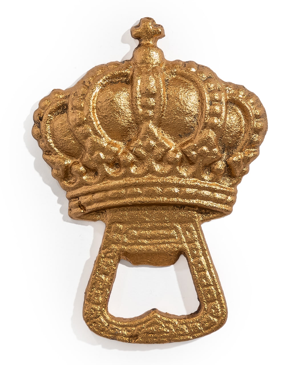 Antiqued Gold Regal Crown Bottle Opener - STM114