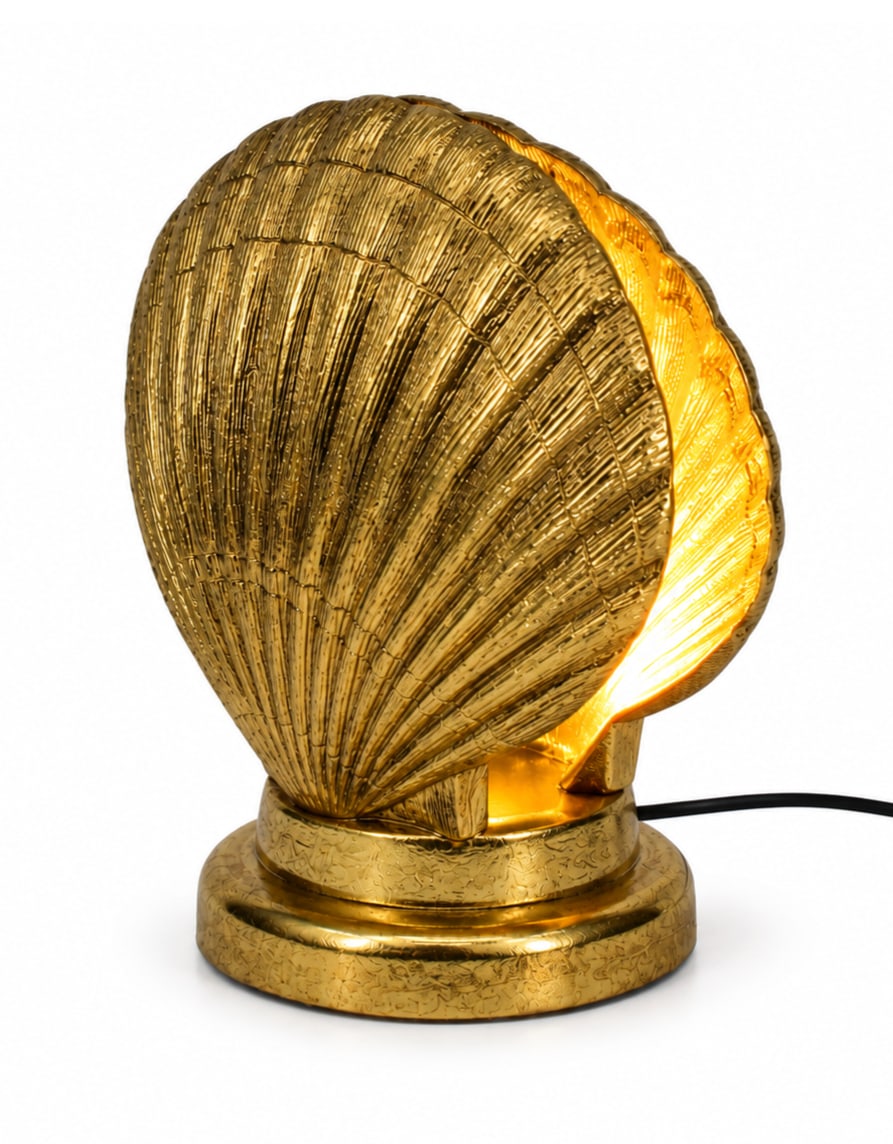 Large Gold Shell Table Lamp - DVM78