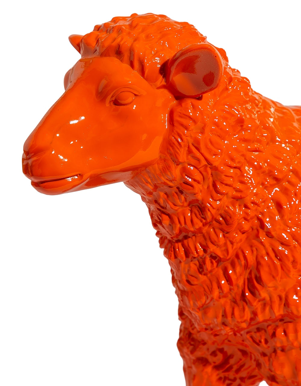 Medium Bright Orange Sheep Figure - FL150